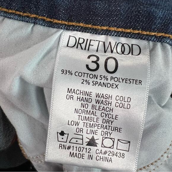 Driftwood Colette Straight Crop with Aztec Embroidered Cuff Med Wash 30 x 26 - Picture 7 of 16